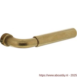 Intersteel 0215 deurkruk gatdeel Palma messing getrommeld - A26001278 - afbeelding 1