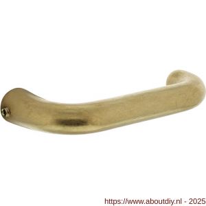 Intersteel 0234 deurkruk Rond messing getrommeld - A26001696 - afbeelding 1