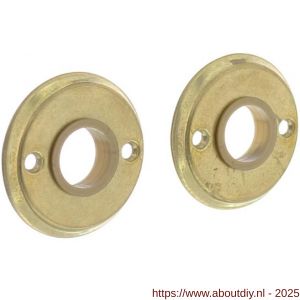 Intersteel 3173 rozetten diameter 50x5 mm messing getrommeld - A26002463 - afbeelding 1