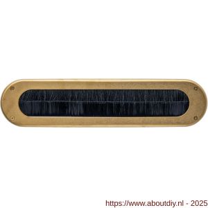 Intersteel 4015 tochtwering ovaal 340x80 mm PVD messing getrommeld - A26010923 - afbeelding 1