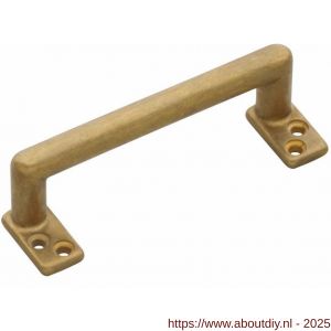 Intersteel Living 5616 handgreep recht 108 mm messing getrommeld - A26004363 - afbeelding 1