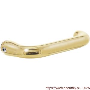Intersteel 0234 deurkruk gatdeel Rond messing gelakt - A26001298 - afbeelding 1
