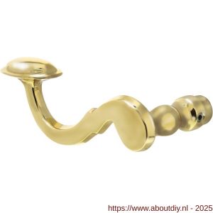 Intersteel 0293 deurkruk gatdeel links Posthoorn messing gelakt - A26001356 - afbeelding 1