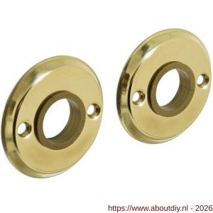 Intersteel 3173 rozetten diameter 50x5 mm messing gelakt - A26007568 - afbeelding 1