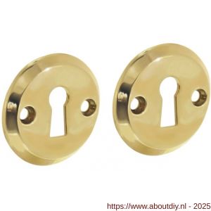 Intersteel Living 3173 sleutelrozetten diameter 50x5 mm messing gelakt - A26011109 - afbeelding 1
