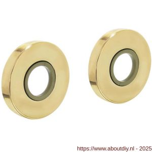 Intersteel 3186 rozetten verdekt diameter 49x7 mm messing gelakt - A26007565 - afbeelding 1