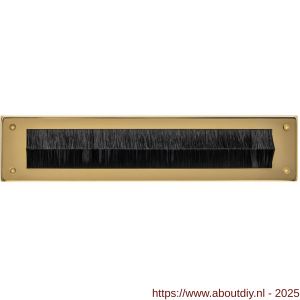 Intersteel 4015 tochtwering rechthoekig 340x76 mm PVD messingkleur - A26010883 - afbeelding 1
