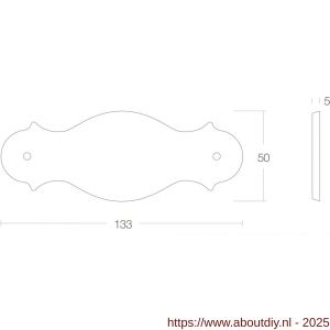 Intersteel 4040 naamplaat 9203 messing gelakt - A26002240 - afbeelding 2