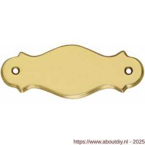 Intersteel 4040 naamplaat 9203 messing gelakt - A26002240 - afbeelding 1