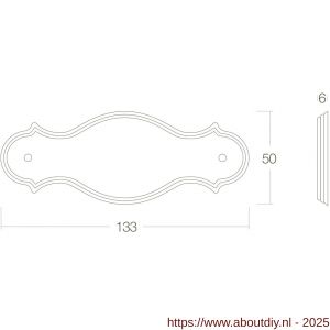 Intersteel 4040 naamplaat 9204 messing gelakt - A26002241 - afbeelding 2