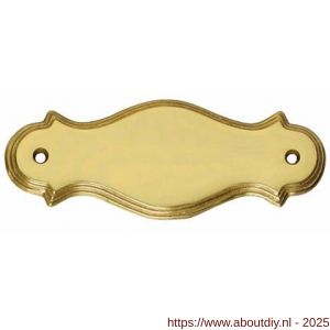 Intersteel 4040 naamplaat 9204 messing gelakt - A26002241 - afbeelding 1