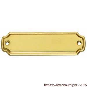 Intersteel 4040 naamplaat 250001 messing gelakt - A26007535 - afbeelding 1