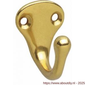 Intersteel Living 6926 jashaak scheepsmodel enkele haak messing gelakt - A26007775 - afbeelding 1