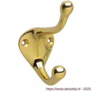 Intersteel Living 6926 kapstokhaak scheepsmodel lang messing gelakt - A26007766 - afbeelding 1