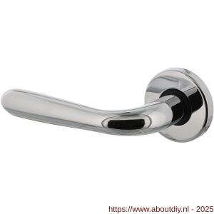 Intersteel 0195 deurkruk gatdeel links Jupiter op rozet verdekt diameter 49x7 mm chroom - A26001055 - afbeelding 1