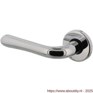 Intersteel 0198 deurkruk gatdeel links Saturnus op rozet verdekt diameter 49x7 mm chroom - A26000246 - afbeelding 1