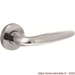 Intersteel Living 0199 deurkruk Sigaar op rozet verdekt diameter 49x7 mm chroom - A26000247 - afbeelding 1