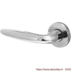 Intersteel 0199 deurkruk gatdeel links Sigaar op rozet verdekt diameter 49x7 mm chroom - A26000249 - afbeelding 1
