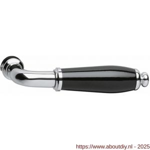 Intersteel 0206 deurkruk Courgette chroom-zwart - A26007432 - afbeelding 1