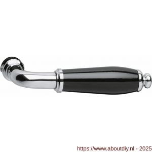 Intersteel 0206 deurkruk gatdeel Courgette chroom-zwart - A26001070 - afbeelding 1