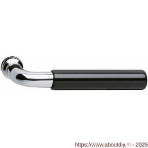 Intersteel 0216 deurkruk gatdeel Palma chroom-zwart - A26001082 - afbeelding 1