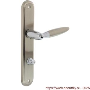 Intersteel 1682 deurkruk Elen op schild ovaal 242x43 mm WC 78/8 mm chroom-nikkel mat - A26004845 - afbeelding 1