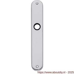 Intersteel 2530 langschild ovaal 236x37x9 mm WC78/8 mm chroom - A26005008 - afbeelding 1