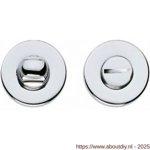 Intersteel Living 3156 WC-sluiting verdekt diameter 50x8 mm met stift 8x8 mm chroom - A26007625 - afbeelding 1