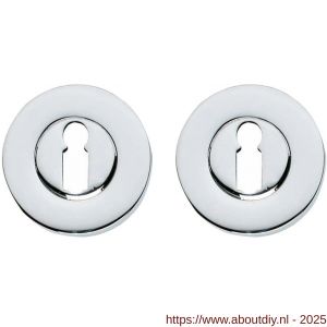 Intersteel Living 3156 sleutelrozetten verdekt diameter 50x8 mm chroom - A26011113 - afbeelding 1