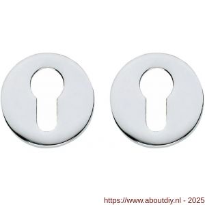 Intersteel Living 3156 cilinderrozetten verdekt diameter 50x8 mm chroom - A26011114 - afbeelding 1