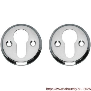 Intersteel 3173 cilinderrozetten diameter 50x5 mm chroom - A26011345 - afbeelding 1