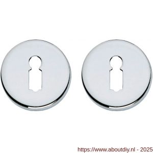 Intersteel Living 3186 sleutelrozetten verdekt diameter 49x7 mm chroom - A26011371 - afbeelding 1
