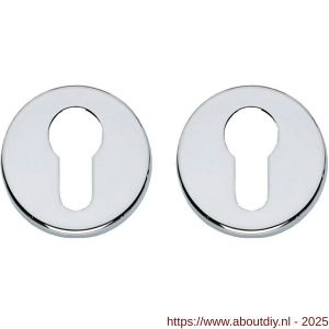 Intersteel Living 3186 cilinderrozetten verdekt diameter 49x7 mm chroom - A26011346 - afbeelding 1