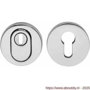 Intersteel Living 3751 SKG3 veiligheidsrozetten rond verdekt diameter 55x12 mm profielcilindergat met kerntrekbeveiliging chroom - A26007703 - afbeelding 1