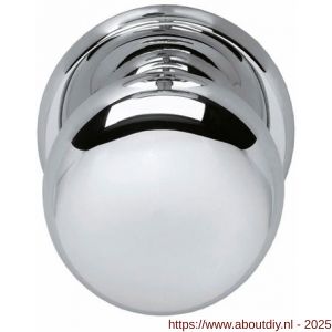Intersteel 3930 voordeurknop zwaar diameter 70 mm op achterplaat diameter 75 mm chroom - A26001016 - afbeelding 1