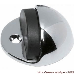 Intersteel Living 4420 deurstop bolrond diameter 45x22 mm vloermontage chroom - A26007395 - afbeelding 1