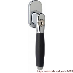 Intersteel Living 6616 raamkruk Ton 400 afsluitbaar op ovaal rozet chroom - A26003783 - afbeelding 1