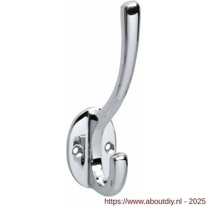 Intersteel Living 6926 kapstokhaak ovaal chroom - A26003922 - afbeelding 1
