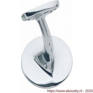 Intersteel Living 7245 leuninghouder blinde achterplaat vlak zadel chroom - A26007782 - afbeelding 1
