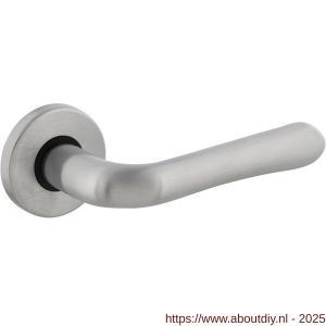 Intersteel 0198 deurkruk gatdeel rechts Saturnus op rozet verdekt diameter 49x7 mm chroom mat - A26000410 - afbeelding 1