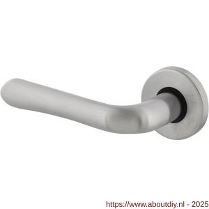 Intersteel 0198 deurkruk gatdeel links Saturnus op rozet verdekt diameter 49x7 mm chroom mat - A26000411 - afbeelding 1