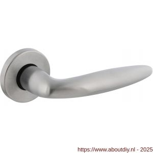 Intersteel 0199 deurkruk gatdeel rechts Sigaar op rozet verdekt diameter 49x7 mm chroom mat - A26000412 - afbeelding 1