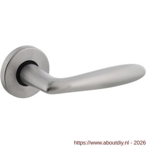 Intersteel 0200 deurkruk gatdeel rechts Phobos op rozet verdekt diameter 49x7 mm chroom mat - A26000415 - afbeelding 1