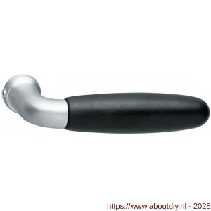 Intersteel 0222 deurkruk Tessa chroom mat-zwart hout - A26007483 - afbeelding 1