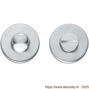 Intersteel Living 3186 WC-sluiting verdekt diameter 49x7 mm met stift 8x8 mm chroom mat - A26007624 - afbeelding 1