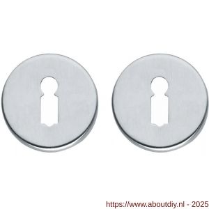 Intersteel Living 3186 sleutelrozetten verdekt diameter 49x7 mm chroom mat - A26011119 - afbeelding 1