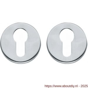 Intersteel Living 3186 cilinderrozetten verdekt diameter 49x7 mm chroom mat - A26011120 - afbeelding 1