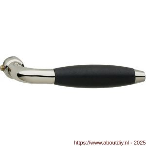 Intersteel 0420 deurkruk gatdeel Antonnet nikkel-ebbenhout - A26001180 - afbeelding 1