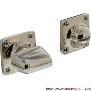 Intersteel Living 3183 WC-sluiting Basic 38x38x5 mm met stift 8x8 mm nikkel - A26007000 - afbeelding 1