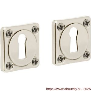 Intersteel Living 3183 sleutelrozetten 38x38x5 mm nikkel - A26011125 - afbeelding 1